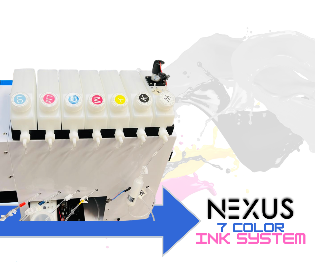 NEXUS MODEL #4 - 24 Inch Wide Format - Printer & Shaker / Oven Bundle - Dual XP600 Printheads / 7 Color Ink System