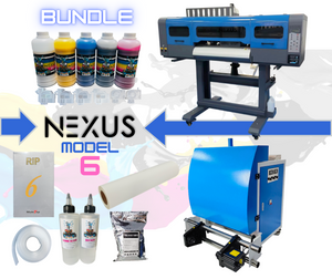 NEXUS MODEL #6 - 24 Inch Wide Format - DTF Printer & Shaker / Oven Bundle / 3 - i3200 Printheads / 9 Color Ink System