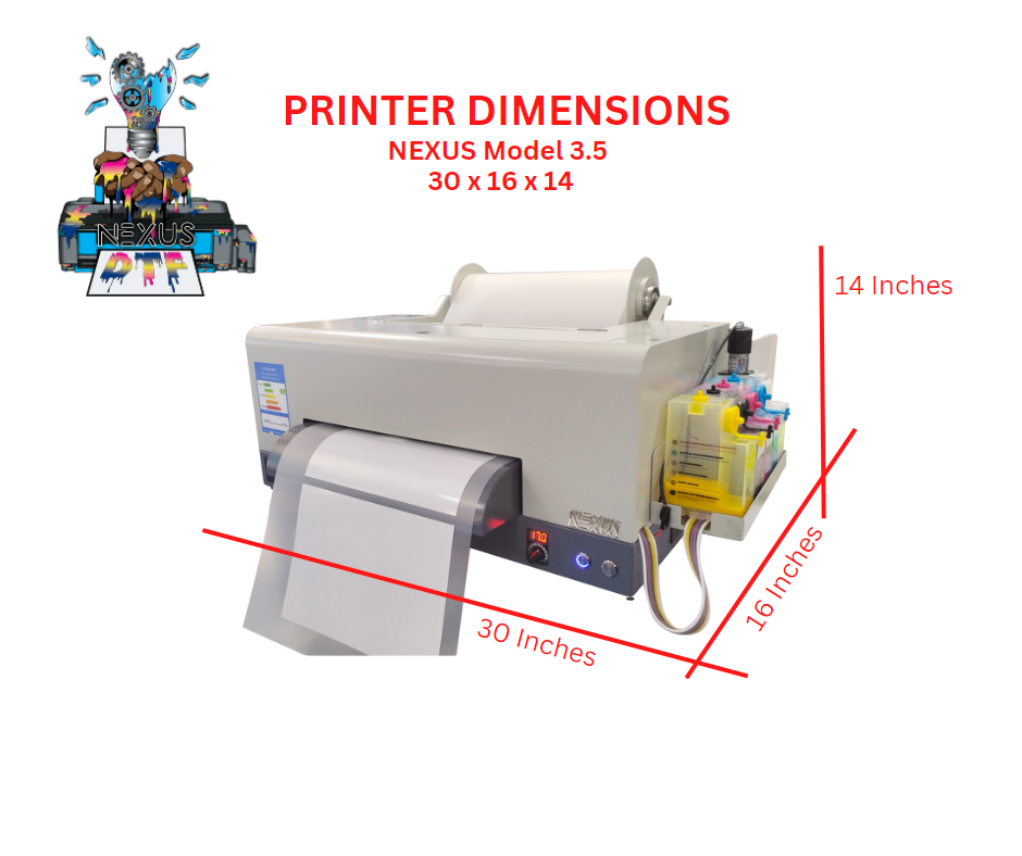 NEXUS DTF MODEL #3.5 - 13 inch - ROLL Printer Bundle - ROLL Oven / Shaker - PREORDER