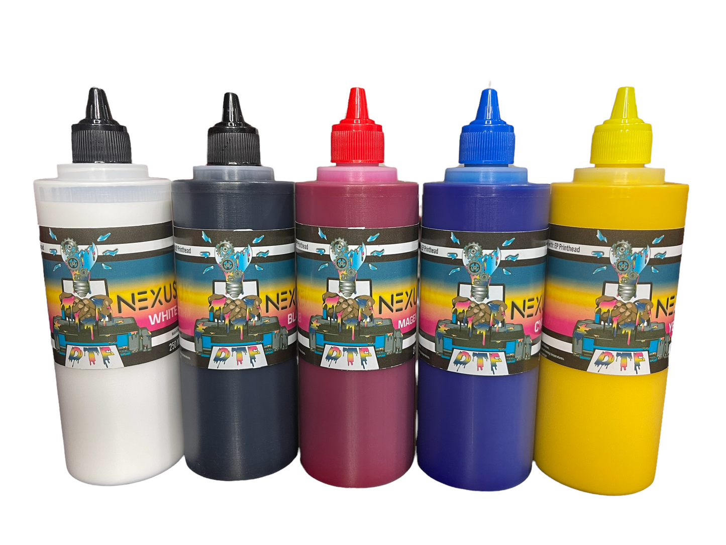 NEXUS DTF - INK - (Direct to Film) - Full Set - 250ML - 500ml - 1000ml Bottles